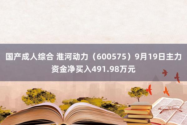 国产成人综合 淮河动力（600575）9月19日主力资金净买入491.98万元