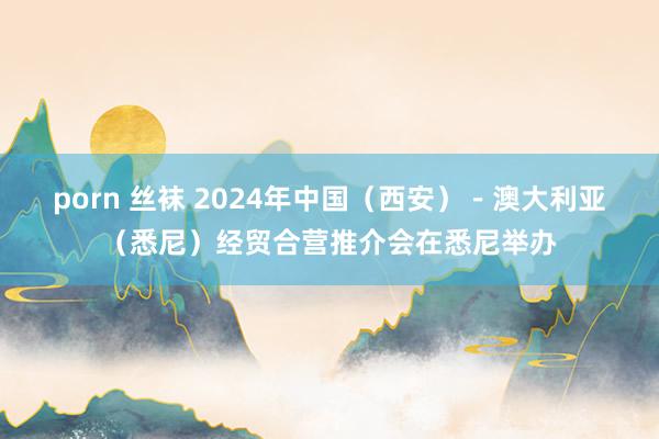 porn 丝袜 2024年中国（西安）－澳大利亚（悉尼）经贸合营推介会在悉尼举办