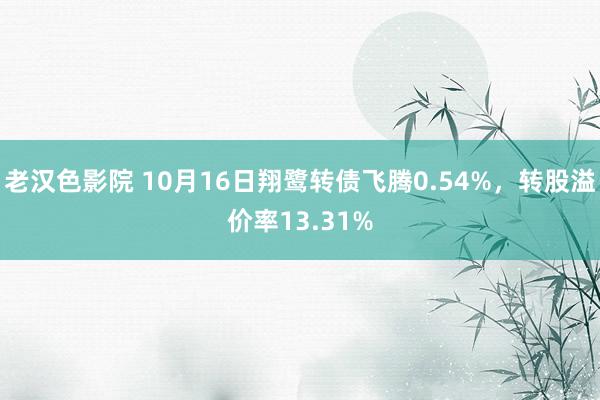 老汉色影院 10月16日翔鹭转债飞腾0.54%，转股溢价率13.31%