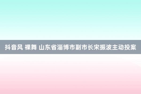 抖音风 裸舞 山东省淄博市副市长宋振波主动投案