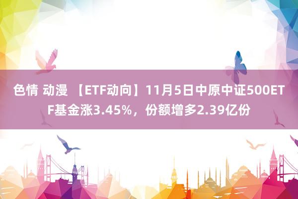 色情 动漫 【ETF动向】11月5日中原中证500ETF基金涨3.45%，份额增多2.39亿份