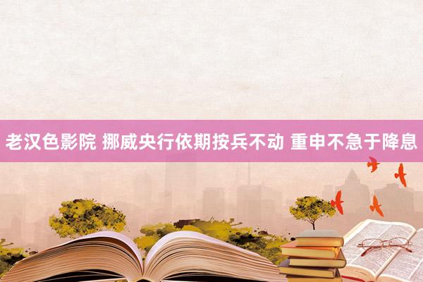 老汉色影院 挪威央行依期按兵不动 重申不急于降息