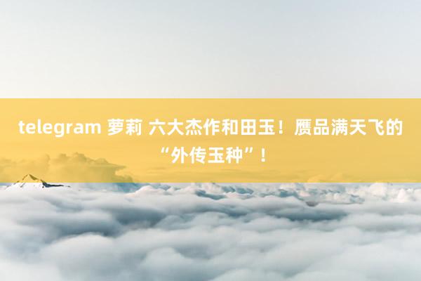 telegram 萝莉 六大杰作和田玉！赝品满天飞的“外传玉种”！